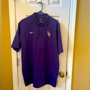 Men's XL Nike Dri-fit purple LSU Tigers polo